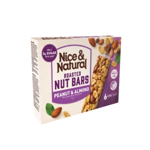 Nice & Natural Peanut & Almond Nut Bars 6 Pack
